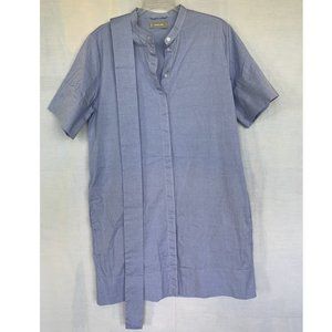 Belted Light Blue Blouse Dress - Everlane Size 10